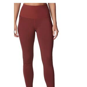 NWT COLUMBIA Women's Uphill Edge Leggings Size 14/XL Cayenne Red